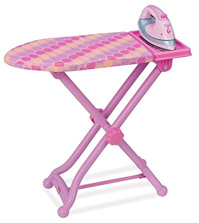 Battat - Il miglior asse da stiro pressato - Set per la pulizia della casa per bambini - Ferro giocattolo - Asse da stiro pieghevole - Gioco di finzione - 3 anni +