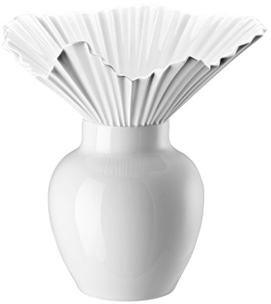 Rosenthal - Falda Vase/Blumenvase - weiß - Porzellan - 27 x 26 cm