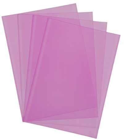 Pavo Einbanddeckel-Klarsichtfolie A4, PP-Folie, 0.30 mm, 100-er Pack, transparent/matt/rosa