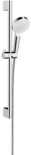 hansgrohe Crometta wassersparendes Duschset 0,65m, Weiß/Chrom