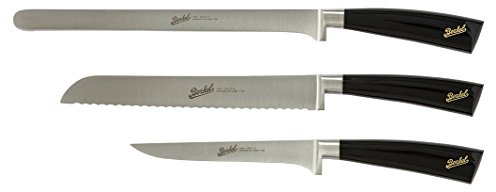 Elegance Set de 3 couteaux jambon Noir
