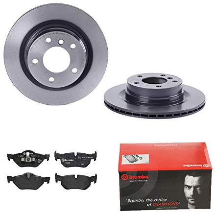 2 Bremsscheiben belüftet 300 mm + Bremsbeläge Hinten von Brembo (1420-53804) Bremsensatz Bremsanlage Bremsen-Kit,Bremsenset, Bremsscheiben, Bremsbeläge, Bremsen-Set, Beläge, Bremsbelag,
