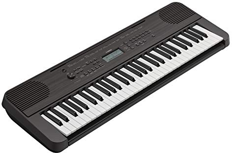 Yamaha Digital Keyboard PSR-E360MA, Dark Walnut - Entry-Level Digital Keyboard with 61 Touch-Sensitive Keys, Portable Keyboard in Classic Design for any Living Space