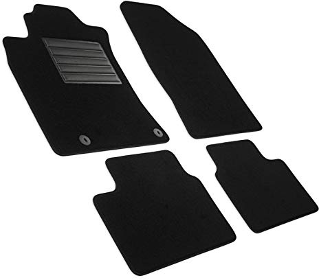 MDM SP-8081 Fußmatten Velours Autoteppich passend für Kia ProCeed XCeed (auch Plug-in Hybrid) 2019>, black