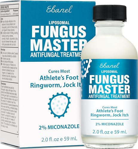 Ebanel Antifungal Cream Miconazole Athletes Foot Treatment, Cures Fungal Infection Leading to Nail Fungus, Jock Itch Cream with Undecylenic Acid, Tea Tree & Manuka Oil, Fast Itch Relief for Ringworm