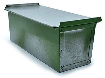 Erre4M Bacinella per Pan carré Antiaderente in lamiera alluminata Professionale (Lamiera Alluminata Teflonata, 50x10x10 cm)