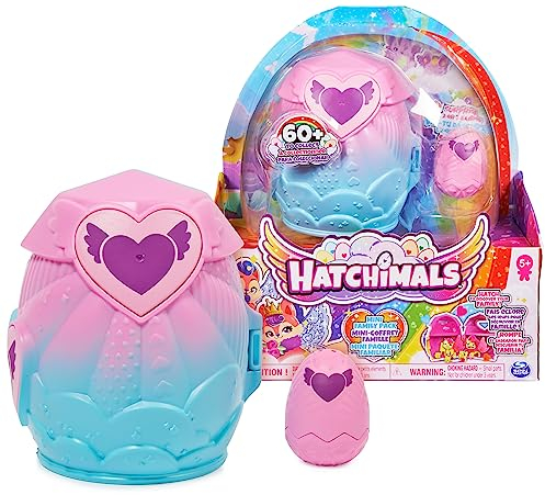 HATCHIMALS - PLAYSET MAISON 4 FAMILLE SURPRISE HATCHIMALS - Coffret Inédit Figurines Hatchimals à Collectionner - Thème Famille - 6063120 - Jouet enfant 5 Ans et + - Modèle Aléatoire
