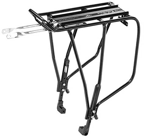 Topeak Super Tourist Universal Rear Rack for 24 / 26 / 27.5 / 29 / 700c Wheel Bikes, Disc Brake Compatible, Black