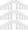 EIHI Coppiglie a Scatto 40 Pezzi Copiglie Clips, Coppiglie Mollette a R, Coppiglie di Sicurezza R Clips, Capelli Pin Hitch Assortimento Kit per Trattori Auto Camion Trattore