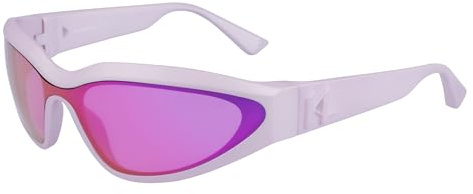 Karl Lagerfeld KL6128S 516 Metallic Lilac Sunglasses Unisex Iniettato, Shield, 69