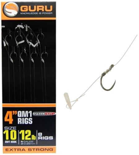 Guru QM1 Speed Stop Hair Rigs mit Widerhaken, 10,2 cm