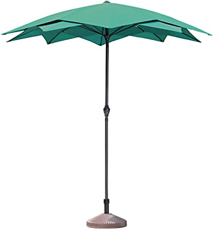 KOHARA Parasol Parasol Parasol de Plage avec Base Incluse, Parapluie publicitaire pour Petites Plantes de Bistrot, Parasol de Table extérieur de Protection Solaire (Couleur : Vert)