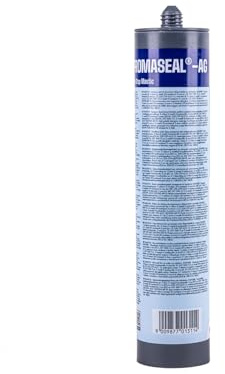 Promat PROMASEAL®-AG (4089918), gris oscuro, masilla intumescente acrílica 1K, pintable y a base de agua; para juntas lineales y pasos de cables/tuberías en pared y techo, cartucho 310 ml