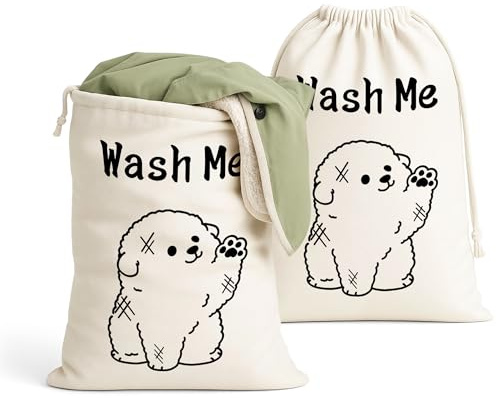 2 Pièces sac linge sale（60 * 80cm），sac linge sale voyage enfant，sac à linge voyage，sac tissu cordon,Rangement et rangement des chambres