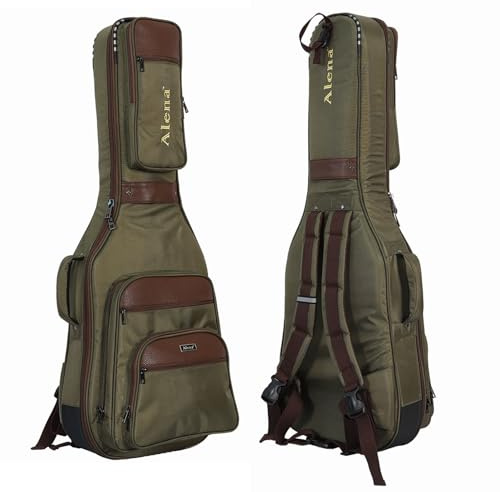 VEKTO Gitarrenkoffer für E-Gitarren, 104,1 cm, mit großer Zubehörtasche und verstellbaren Rucksackgurten, wasserdichtes Oxford-Gewebe für E-Gitarren