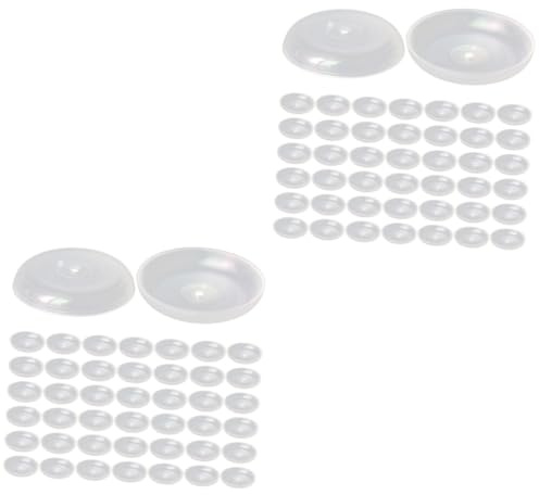 Mobestech 2 Sätze Kerzen Tropfschutzscheiben Transparente Wachsabdeckung Für Tisch Praktische Tropfenfänger Für Geburtstagsfeiern Hochzeiten Und Feiertage 100 Stück * 2