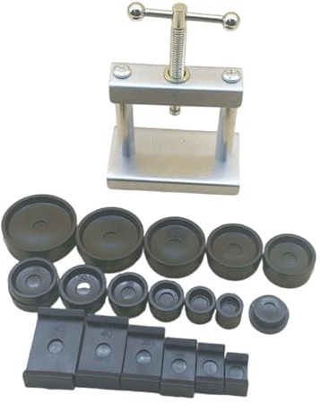 Pressa per la copertura posteriore dell'orologio in metallo leggero per riparazione generica e sostituzione della batteria, kit regolabile per orologio