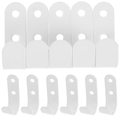 Ipetboom Set de Crochets de Fixation Étanches pour Bâche de Remorque Clips Robustes Blancs pour Camping Camion Support Auvent Garage et Accessoires Extérieurs de Maintien de Bâche