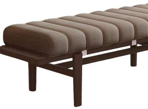 Generisch Sitzkissen Bank Innen Komfort 4,5 cm Dickes Bankauflage Bankkissen 120/150/100 X 40cm 90 X 30cm Rutschfester Rechteckiges Sitzauflage Sitzbank Für Erkerfenster Terrasse,Braun,50x80cm