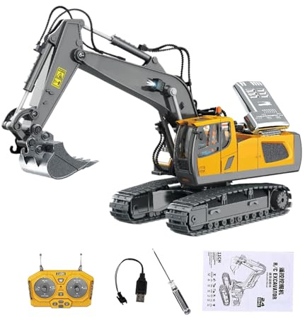 Génie Civil Télécommandé Junior – Mini Unité De Construction, Camion De Service Junior, Chargeur De Pelle De Jardin, Jouet Alimenté Par Batterie | Mini Construction De Génie Civil Rc Pour Anniversaire