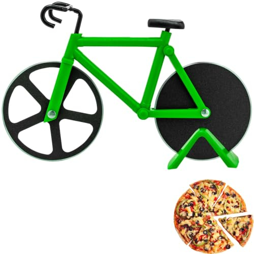 Westmark Fuentez Tagliapizza – Tagliapizza per tagliare pizza o torte senza sforzo, rotella come accessorio perfetto per la pizza, plastica, acciaio inossidabile – Verde