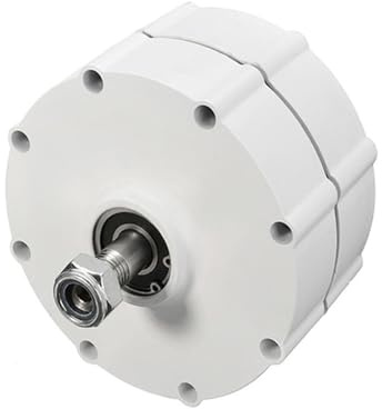 Aerogenerador nerador eléctrico de 5000W, 12V, 24V, 48V, imán permanente sin engranajes, alternador 5KW for molino viento, Motor Dinamo, turbina aeroneradora(No Base,SINGLE SHAFT_12V_5KW)