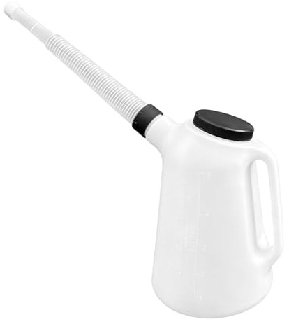 Oil Jug - Motor Oil Measuring Container, Oils Can with Flexible Pouring Spout | Measuring Container Tools Leakageproof 5 Litre for Fluid | for Car Truck Engine Kitchen Cooking Measurings Change