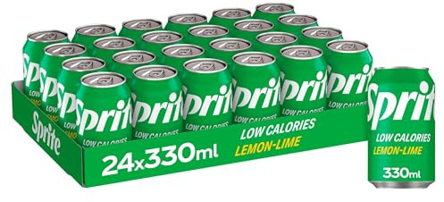 Sprite Low calories Lemon -LimeDrink Can 330 ml (Pack of 24),