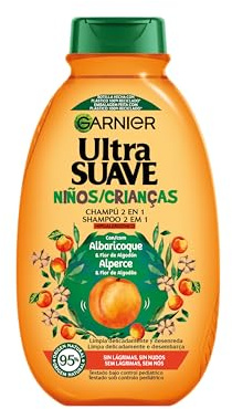 Garnier Ultra Suave Apricot 2-in-1-Shampoo für Kinder, leicht zu entwirren