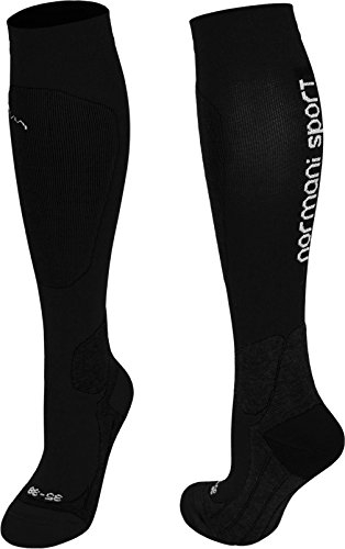 normani Sport Kompressionsstrümpfe für mehr Unterstützung und Leistungsförderung Farbe Sport/Schwarz Größe 43/46