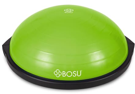 BOSU 72-10850LGNBLK Home Gym Equipment The Original Balance Trainer 65 cm Diameter, Black and Green