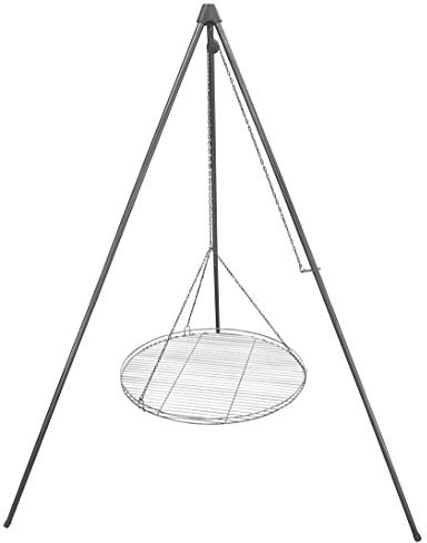 Huber Grillgeräte Dreibein Schwenkgrill inkl. 60 cm Rost aus deutscher Produktion, aus Aluminium