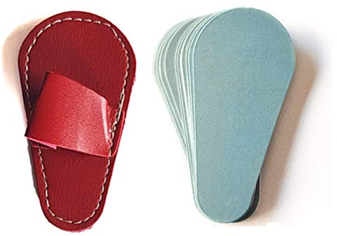Decolores - Guante Depilatorio Facial - 1 Unidad - Guantes para Eliminar Vello y Células Muertas - Piel Suave y Perfecta - Color Rojo