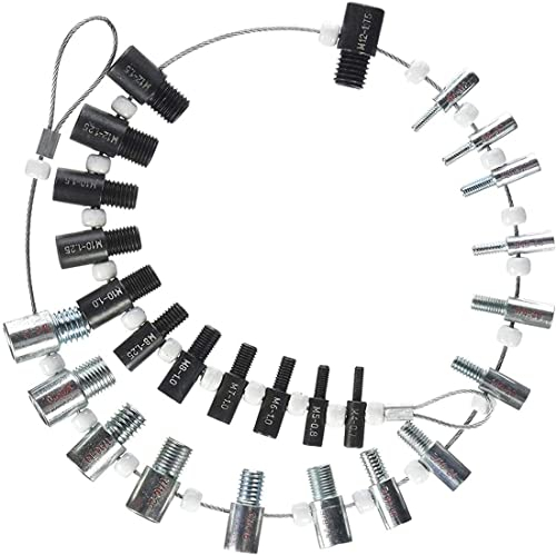 Original Thread Checker - Size Gauge Measuring Tool for Imperial and Metric Nuts, 26 Male/Female Gauges - 14 Inch & 12 Metric