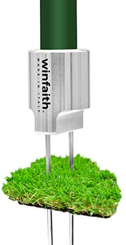 Eindrückhilfe für Erdanker, Aluminium Universalgewinde, hochwertig rostfrei für Garten Kunstrasen Unkrautvlies - Maße H47xØ36mm