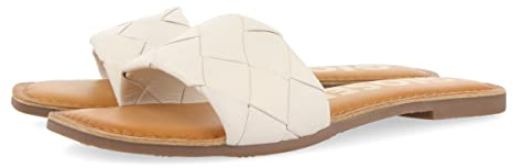 GIOSEPPO Sandalias Off-White Tipo Pala con Trenzado para Mujer SENGLEA