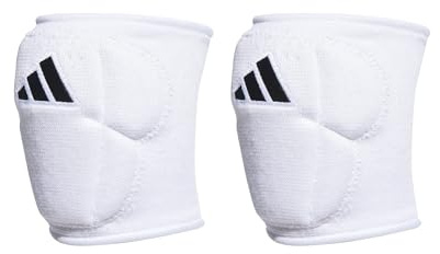 Adidas Unisex-Adult 5-Inch Volleyball Kneepads, White/Black, Large