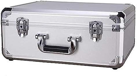 Aluminium-Aufbewahrungsbox, Aluminium-Aktenkoffer-Kombination, sichere Laptop-Aktentasche, Zuhause, unsichtbare Bargeldtasche, Aktentaschen for Männer und Frauen, Hardware-Werkzeugkasten mit Schloss (