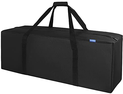 INFANZIA 100L Sporttasche, Große Wasserdicht Reisetasche mit verbessertem Reißverschluss, Stark und langlebig, Geeignet für Reisen,Sport, 91x33x33 cm, Schwarz