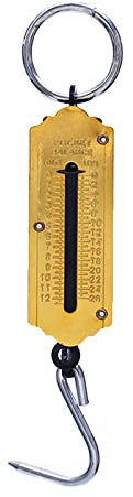 Gepäckwaage, 12/50 kg, Handwaage, digital, tragbar, Reisewaage, Hakenwaage, mechanische Waage, Mehrzweckwaage, Angelwaage
