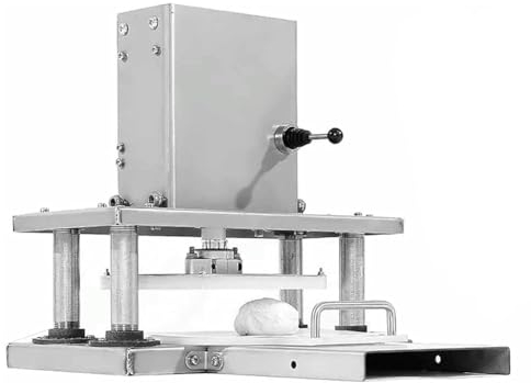 FURLOU Commercial Pizza Press, Electric Tortilla Press, Home Pizza Dough Maker, Dough Roller Dough Sheeter Pasta Maker, Stainless Steel Kitchen Tool Pizza Press Machine, for Pizza, Tortillas