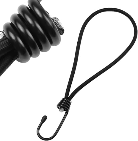 DRERIO 10 Stück Spanngummi mit Haken 20 cm | Expander mit Haken 20 cm Planenspanner Gummispanner mit Haken für Planen Camping Zelt Net Anhängerplane Outdoor