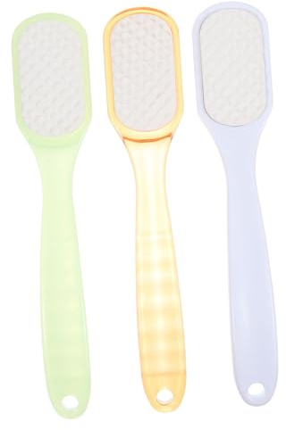 BELLIFFY Ceramische Doppelseitige Fußfeile 3 Stück Grob Fein Zur Hornhautentfernung Hand Pedikürefeile Für Rissige Füße Wiederverwendbar Kompakt Für Frauen Männer Senioren