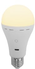 newgarden Bombilla Portátil Recargable E27 Para Interior, LED Integrado 350 Lúmenes, 3 Temperaturas De Color, Regulable, Con Mando A Distancia, Temporizador, USB-C, IP20 – Lapera