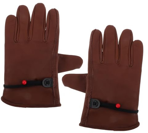 BEBEMOKO 1paire Cuir Résistants Chaleur Pour Barbecue Et Jardinage Pour Camping Et Travaux Extérieurs Confort Optimal Et Durabilité Cuir