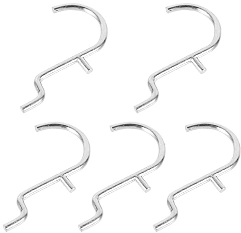 Alipis 5pcs u Shape Pegboard Hooks Stainless Steel Heavy Duty Perforated Wall Hooks for Display Rack and Shelf Use Suitable for Garage and Workshop Organization
