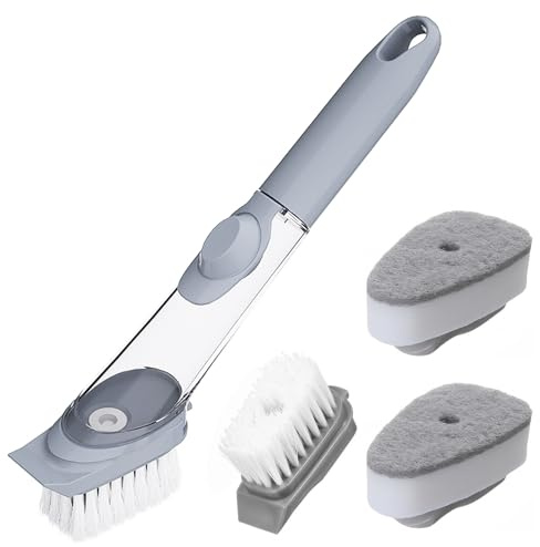 Ferizzia Cepillo Limpieza, Cepillos para Platos de Cocina, Juego de Cepillo para Lavar Platos, Herramientas de Limpieza Doméstica para Vajilla, Ollas, Bañera, Baldosas, Encimeras