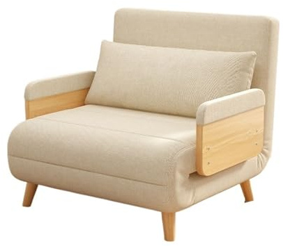 NexaGeniX Ausziehbares Schlafsofa Umwandelbarer Schlafsessel, Schlafsofa, Bequeme Chaiselongue-Couch for die Freizeit im Home Office(75cm)