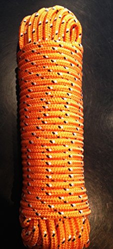Machermann Nr.33 Oranges Segeltauwerk 14 mm,30 m,Tauwerk, Tau, Mehrzweckseil, Bootstau, Strick, Ersatzseil, Reparaturseil, Schot,Seile,Leine,Festmacher,Polypropylen Seil, Polypropylenseil, Bootsleine