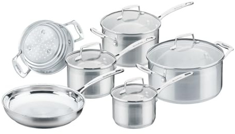 SCANPAN Impact Cookware, Set of 10, Silver